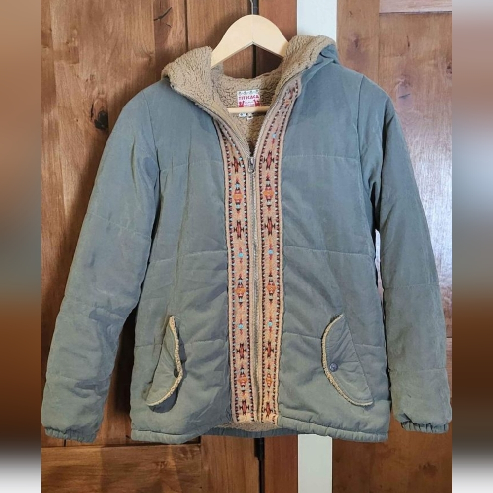 Alpaca wool insulated jacket